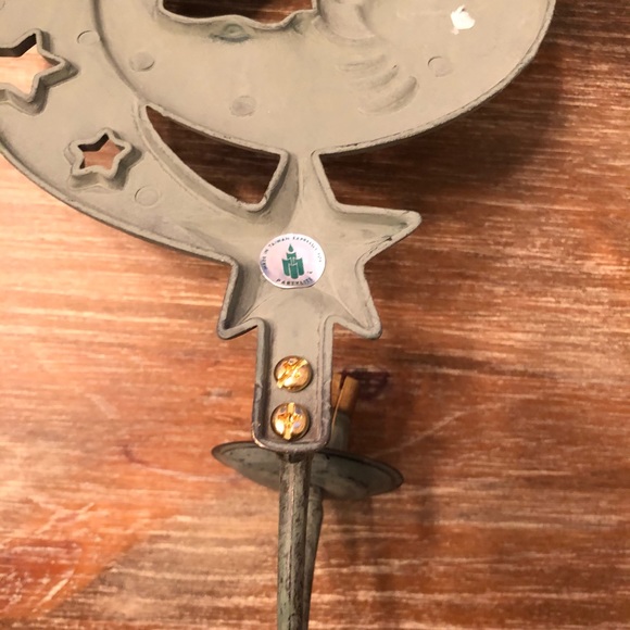 VTG 1994 PARTYLITE RUSTIC MOON CANDLEHOLDER - Picture 4 of 6